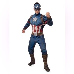 Rubie's Men's Marvel: Avengers 4 Deluxe Captain America Costume & Mask